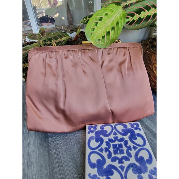 ANDE Vintage 1970’s  snap Clutch Bag w/ chain - Picture 6 of 6